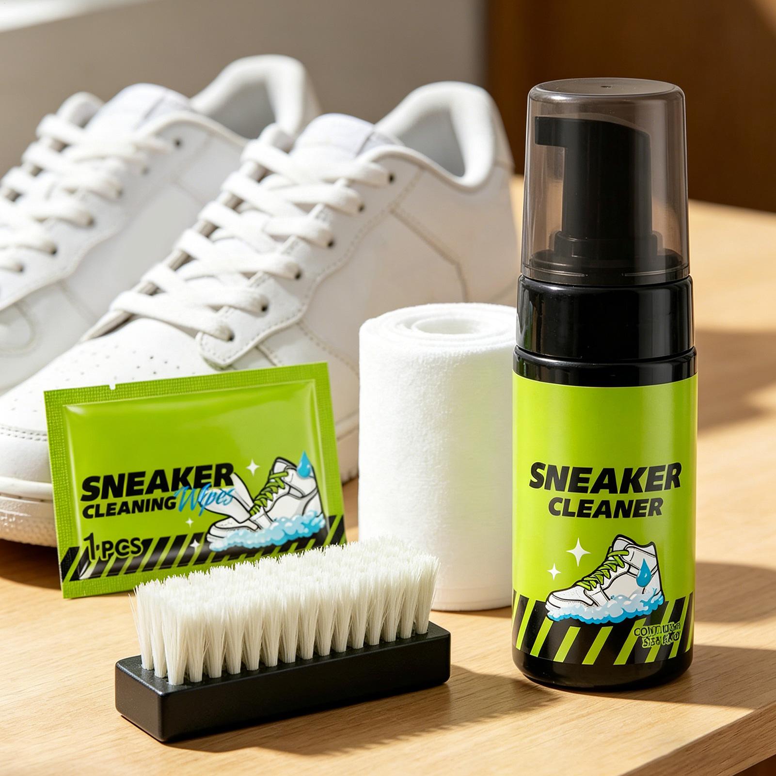Sneaker Care White - Limpiador de Zapatillas, 4 Piezas, 100ml,